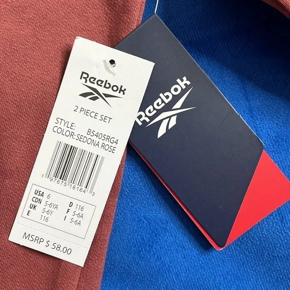 ⭐️ NWT Reebok Sedona Rose two-piece tracksuit - size 6 - Picture 3 of 7